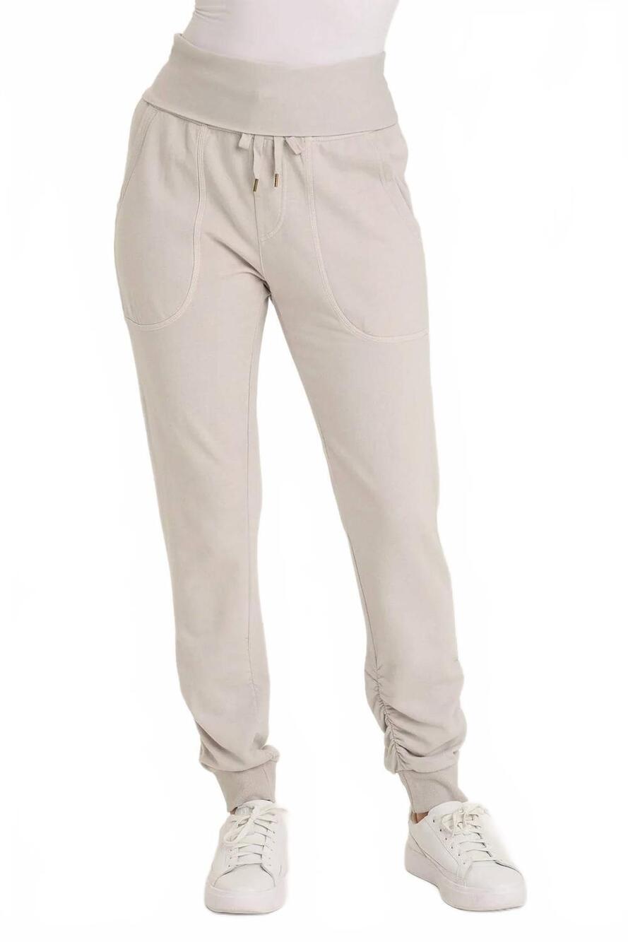 NEW WEARABLES slim leg jogger pants in stone
